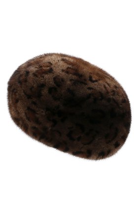 Женский берет из меха норки FURLAND леопардового цвета по цене 42240 руб., арт. 0013600110026300000 | Фото 3 Женский берет из меха норки FURLAND леопардового цвета, арт. 0013600110026300000 | Фото 3