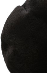Женский берет из меха норки FURLAND черного цвета, арт. 0003800110129300000 | Фото 3 (Материал: Натуральный мех)