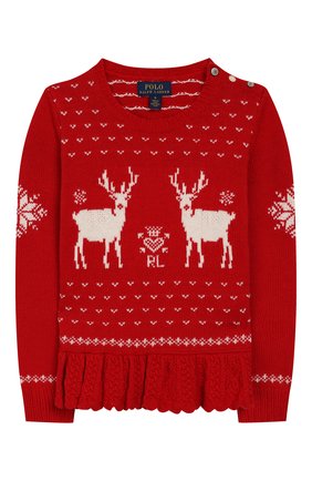 Детский пуловер POLO RALPH LAUREN красного цвета по цене 12150 руб., арт. 312763068 | Фото 1 Детский пуловер POLO RALPH LAUREN красного цвета, арт. 312763068 | Фото 1