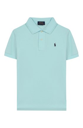 Детское хлопковое поло POLO RALPH LAUREN бирюзового цвета по цене 4305 руб., арт. 322703632 | Фото 1 Детское хлопковое поло POLO RALPH LAUREN бирюзового цвета, арт. 322703632 | Фото 1