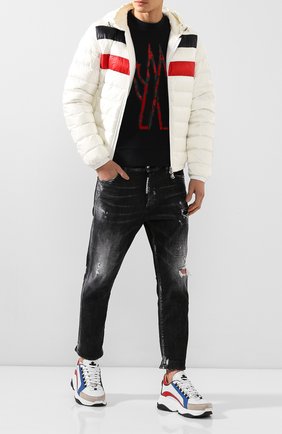 Мужской хлопковый свитшот MONCLER темно-синего цвета по цене 28900 руб., арт. F1-091-8G700-10-8098U | Фото 2 Мужской хлопковый свитшот MONCLER темно-синего цвета, арт. F1-091-8G700-10-8098U | Фото 2