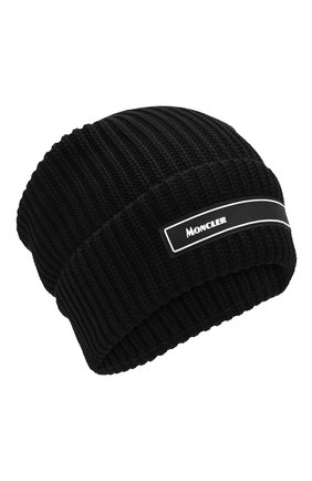 Мужская хлопковая шапка MONCLER черного цвета по цене 14700 руб., арт. F1-091-9Z700-00-V9068 | Фото 1 Мужская хлопковая шапка MONCLER черного цвета, арт. F1-091-9Z700-00-V9068 | Фото 1
