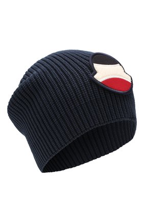 Мужская шапка MONCLER темно-синего цвета по цене 16400 руб., арт. F1-091-9Z701-00-V9007 | Фото 1 Мужская шапка MONCLER темно-синего цвета, арт. F1-091-9Z701-00-V9007 | Фото 1