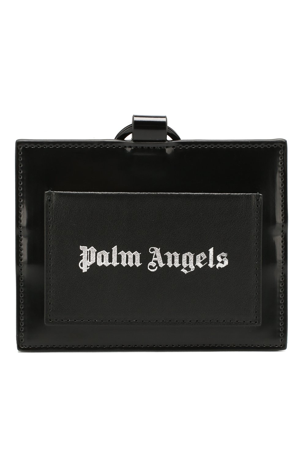 Мужской футляр для кредитных карт PALM ANGELS черного цвета, арт. PMNH001R207230011091 | Фото 1