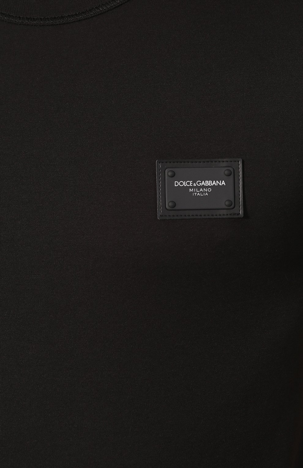 Мужская хлопковая футболка DOLCE & GABBANA темно-серого цвета, арт. G8KJ9T/FU7EQ | Фото 5 (Принт: Без принта; Рукава: Короткие; Длина (для топов): Стандартные; Материал внешний: Хлопок; Стили: Кэжуэл)