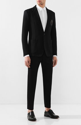 Мужской хлопковый пиджак DOLCE & GABBANA черного цвета по цене 196000 руб., арт. G2NW6Z/FUGJM | Фото 2 Мужской хлопковый пиджак DOLCE & GABBANA черного цвета, арт. G2NW6Z/FUGJM | Фото 2