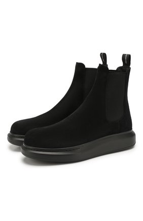 Мужские замшевые челси ALEXANDER MCQUEEN черного цвета по цене 43100 руб., арт. 586198/WHXK2 | Фото 1 Мужские замшевые челси ALEXANDER MCQUEEN черного цвета, арт. 586198/WHXK2 | Фото 1