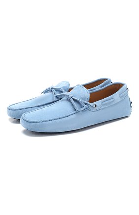 Мужские замшевые мокасины gommino driver TOD’S голубого цвета по цене 29950 руб., арт. XXM0GW05470RE0 | Фото 1 Мужские замшевые мокасины gommino driver TOD’S голубого цвета, арт. XXM0GW05470RE0 | Фото 1