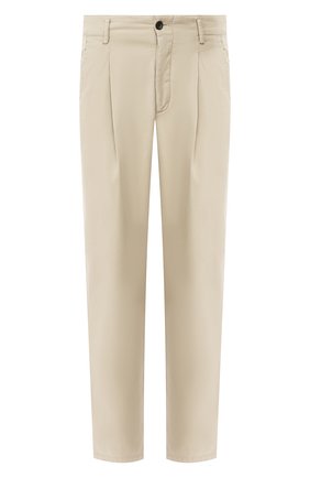 Мужские хлопковые брюки GIORGIO ARMANI бежевого цвета по цене 51450 руб., арт. 9WGPP07K/T0120 | Фото 1 Мужские хлопковые брюки GIORGIO ARMANI бежевого цвета, арт. 9WGPP07K/T0120 | Фото 1 (Материал внешний: Хлопок; Длина (брюки, джинсы): Стандартные; Случай: Повседневный)