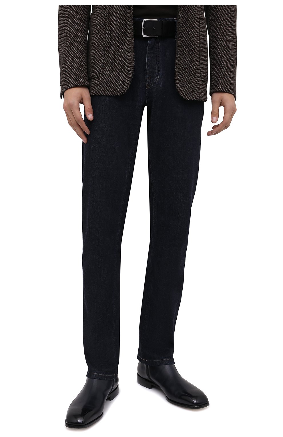 Мужской черный кожаный ремень BOSS купить в интернет-магазине ЦУМ, арт ...