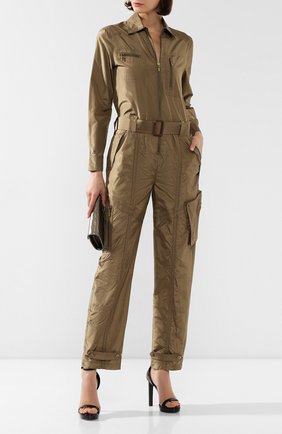 Женский шелковый комбинезон RALPH LAUREN хаки цвета по цене 276000 руб., арт. 290790434 | Фото 2 Женский шелковый комбинезон RALPH LAUREN хаки цвета, арт. 290790434 | Фото 2
