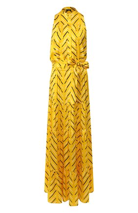 Женское шелковое платье KITON желтого цвета по цене 178000 руб., арт. D49325K09S77 | Фото 1 Женское шелковое платье KITON желтого цвета, арт. D49325K09S77 | Фото 1