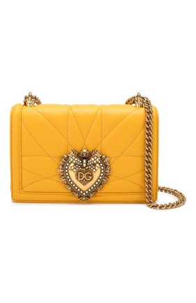 Женская сумка devotion small DOLCE & GABBANA желтого цвета по цене 136500 руб., арт. BB6652/AV967 | Фото 5 Женская сумка devotion small DOLCE & GABBANA желтого цвета, арт. BB6652/AV967 | Фото 5