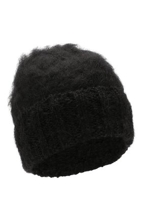 Женский шерстяная шапка aurora BALMUIR черного цвета по цене 7995 руб., арт. AUR0RA KID M0HAIR BEANIE | Фото 1 Женский шерстяная шапка aurora BALMUIR черного цвета, арт. AUR0RA KID M0HAIR BEANIE | Фото 1