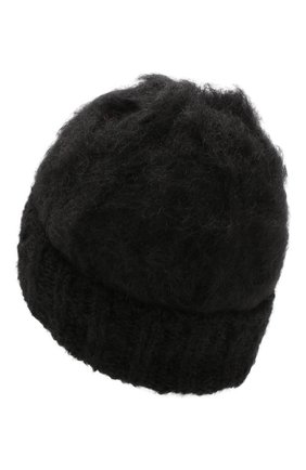 Женский шерстяная шапка aurora BALMUIR черного цвета по цене 7995 руб., арт. AUR0RA KID M0HAIR BEANIE | Фото 2 Женский шерстяная шапка aurora BALMUIR черного цвета, арт. AUR0RA KID M0HAIR BEANIE | Фото 2
