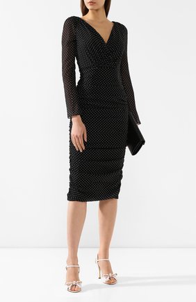 Женские текстильные босоножки keira DOLCE & GABBANA светло-розового цвета по цене 62000 руб., арт. CR0962/AJ696 | Фото 2 Женские текстильные босоножки keira DOLCE & GABBANA светло-розового цвета, арт. CR0962/AJ696 | Фото 2