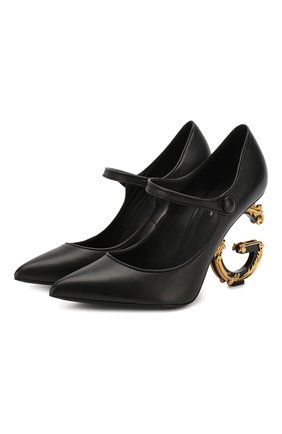 Женская кожаные туфли lori DOLCE & GABBANA черного цвета по цене 79700 руб., арт. CD1476/AV967 | Фото 1 Женская кожаные туфли lori DOLCE & GABBANA черного цвета, арт. CD1476/AV967 | Фото 1
