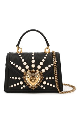 Женская сумка devotion small DOLCE & GABBANA черного цвета по цене 0 руб., арт. BB6711/AJ672 | Фото 6 Женская сумка devotion small DOLCE & GABBANA черного цвета, арт. BB6711/AJ672 | Фото 6 (Женское Кросс-КТ: Вечерняя сумка; Сумки-технические: Сумки top-handle; Ремень/цепочка: На ремешке; Материал: Текстиль; Размер: small)