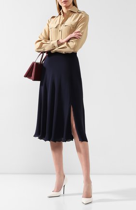 Женская шелковая юбка RALPH LAUREN темно-синего цвета по цене 136500 руб., арт. 290788716 | Фото 2 Женская шелковая юбка RALPH LAUREN темно-синего цвета, арт. 290788716 | Фото 2
