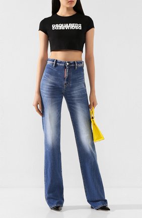 Женские джинсы DSQUARED2 синего цвета по цене 34450 руб., арт. S75LB0310/S30662 | Фото 2 Женские джинсы DSQUARED2 синего цвета, арт. S75LB0310/S30662 | Фото 2