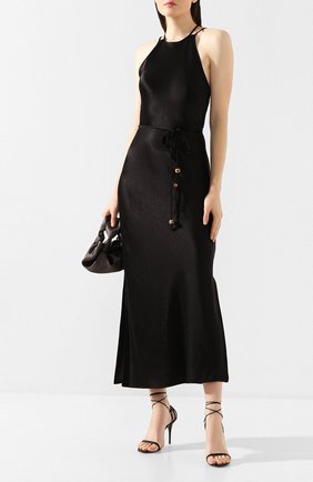 Женское платье NANUSHKA черного цвета по цене 51700 руб., арт. NARITA_BLACK_WASHED SATIN | Фото 2 Женское платье NANUSHKA черного цвета, арт. NARITA_BLACK_WASHED SATIN | Фото 2