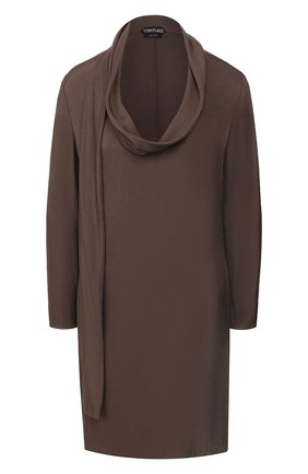 Женское платье TOM FORD хаки цвета по цене 148500 руб., арт. AB2804-FAX180 | Фото 1 Женское платье TOM FORD хаки цвета, арт. AB2804-FAX180 | Фото 1
