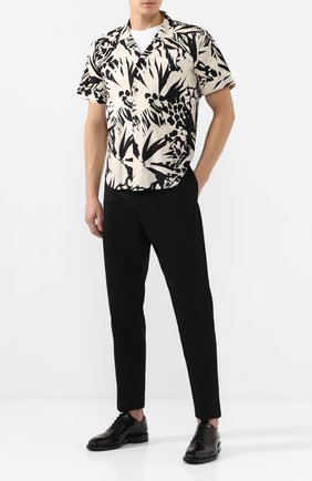 Мужская рубашка из вискозы SAINT LAURENT черно-белого цвета по цене 43350 руб., арт. 596009/Y2A27 | Фото 2 Мужская рубашка из вискозы SAINT LAURENT черно-белого цвета, арт. 596009/Y2A27 | Фото 2
