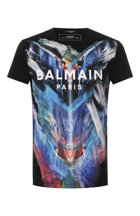 Мужская хлопковая футболка BALMAIN разноцветного цвета по цене 39950 руб., арт. TH11601/I251 | Фото 1 Мужская хлопковая футболка BALMAIN разноцветного цвета, арт. TH11601/I251 | Фото 1