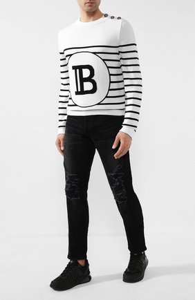 Мужские джинсы BALMAIN черного цвета по цене 79950 руб., арт. TH15588/Z047 | Фото 2 Мужские джинсы BALMAIN черного цвета, арт. TH15588/Z047 | Фото 2