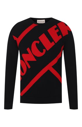 Мужской хлопковый джемпер MONCLER темно-синего цвета по цене 29400 руб., арт. F1-091-9C703-00-V9085 | Фото 1 Мужской хлопковый джемпер MONCLER темно-синего цвета, арт. F1-091-9C703-00-V9085 | Фото 1