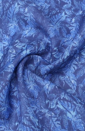 Мужской платок из смеси хлопка и шелка ERMENEGILDO ZEGNA синего цвета по цене 8495 руб., арт. Z7J12/38B | Фото 2 Мужской платок из смеси хлопка и шелка ERMENEGILDO ZEGNA синего цвета, арт. Z7J12/38B | Фото 2
