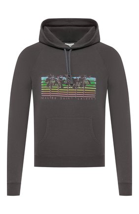 Мужской хлопковое худи SAINT LAURENT серого цвета по цене 56700 руб., арт. 597199/YBQQ2 | Фото 1 Мужской хлопковое худи SAINT LAURENT серого цвета, арт. 597199/YBQQ2 | Фото 1 (Длина (для топов): Стандартные; Рукава: Длинные; Материал внешний: Хлопок; Мужское Кросс-КТ: Худи-одежда)
