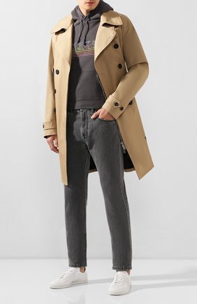 Мужской хлопковое худи SAINT LAURENT серого цвета по цене 56700 руб., арт. 597199/YBQQ2 | Фото 2 Мужской хлопковое худи SAINT LAURENT серого цвета, арт. 597199/YBQQ2 | Фото 2 (Длина (для топов): Стандартные; Рукава: Длинные; Материал внешний: Хлопок; Мужское Кросс-КТ: Худи-одежда)