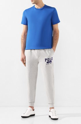 Мужской хлопковые джоггеры POLO RALPH LAUREN серого цвета по цене 12950 руб., арт. 710766796 | Фото 2 Мужской хлопковые джоггеры POLO RALPH LAUREN серого цвета, арт. 710766796 | Фото 2