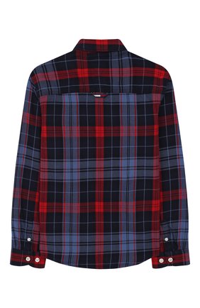 Детская хлопковая рубашка TOMMY HILFIGER синего цвета по цене 6990 руб., арт. KB0KB05297 | Фото 2 Детская хлопковая рубашка TOMMY HILFIGER синего цвета, арт. KB0KB05297 | Фото 2
