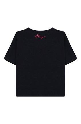 Детский кардиган KENZO синего цвета по цене 14190 руб., арт. KP18068 | Фото 2 Детский кардиган KENZO синего цвета, арт. KP18068 | Фото 2