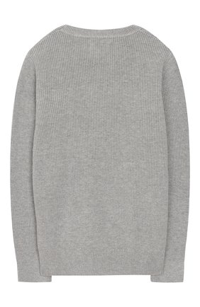 Детский пуловер CALVIN KLEIN JEANS KIDS серого цвета по цене 5990 руб., арт. IB0IB00316 | Фото 2 Детский пуловер CALVIN KLEIN JEANS KIDS серого цвета, арт. IB0IB00316 | Фото 2