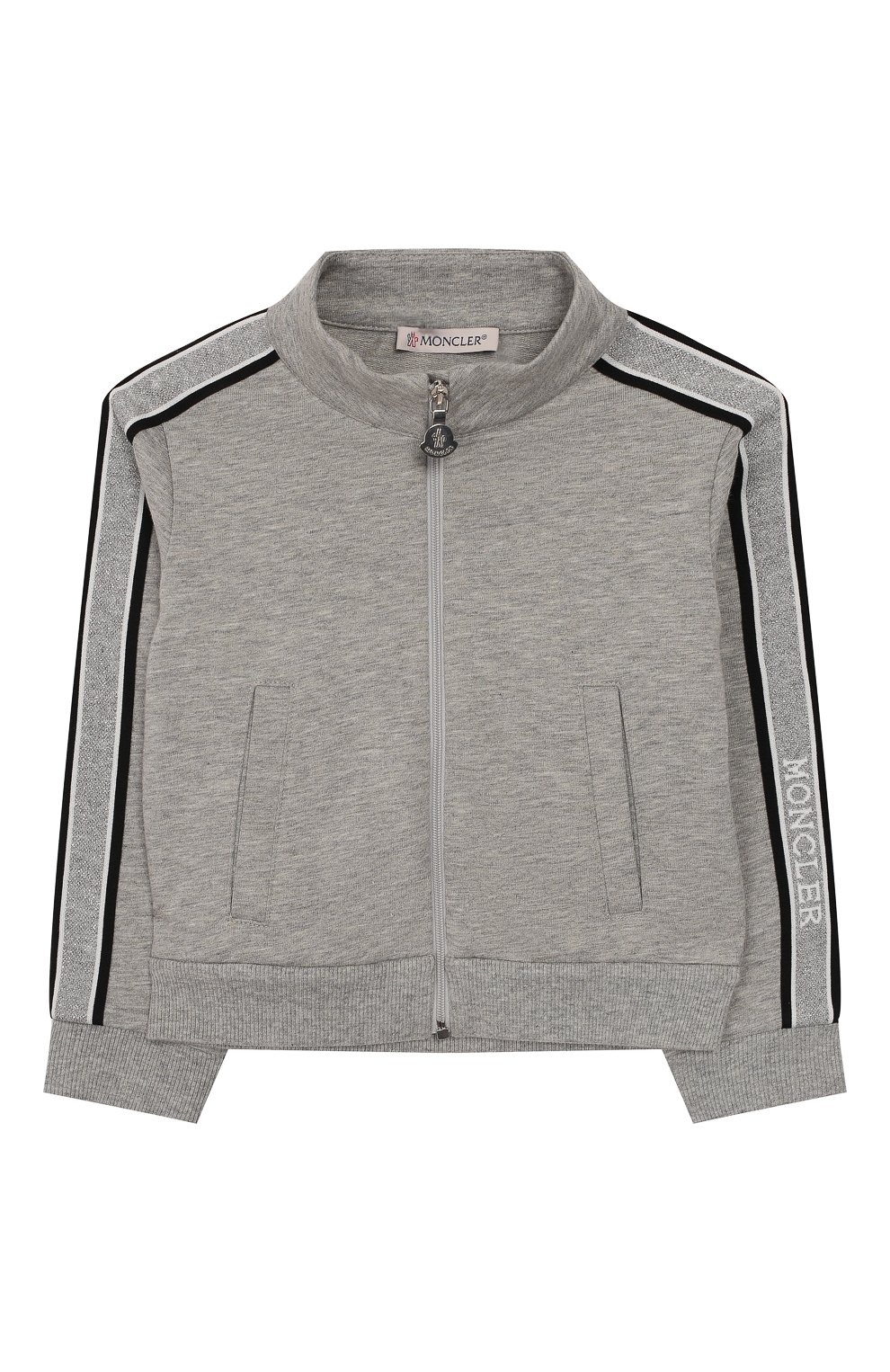 Детский комплект из толстовки и брюк MONCLER серого цвета по цене 16600 руб., арт. F1-951-8M700-10-809DQ | Фото 2 Детский комплект из толстовки и брюк MONCLER серого цвета, арт. F1-951-8M700-10-809DQ | Фото 2