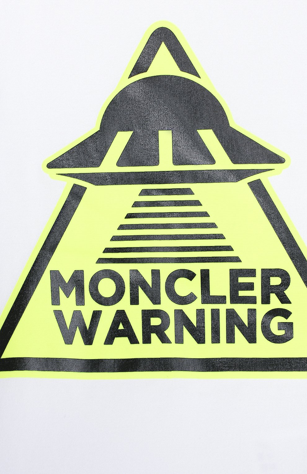 Детский хлопковая футболка MONCLER белого цвета по цене 6870 руб., арт. F1-951-8C701-20-8790A | Фото 3 Детский хлопковая футболка MONCLER белого цвета, арт. F1-951-8C701-20-8790A | Фото 3
