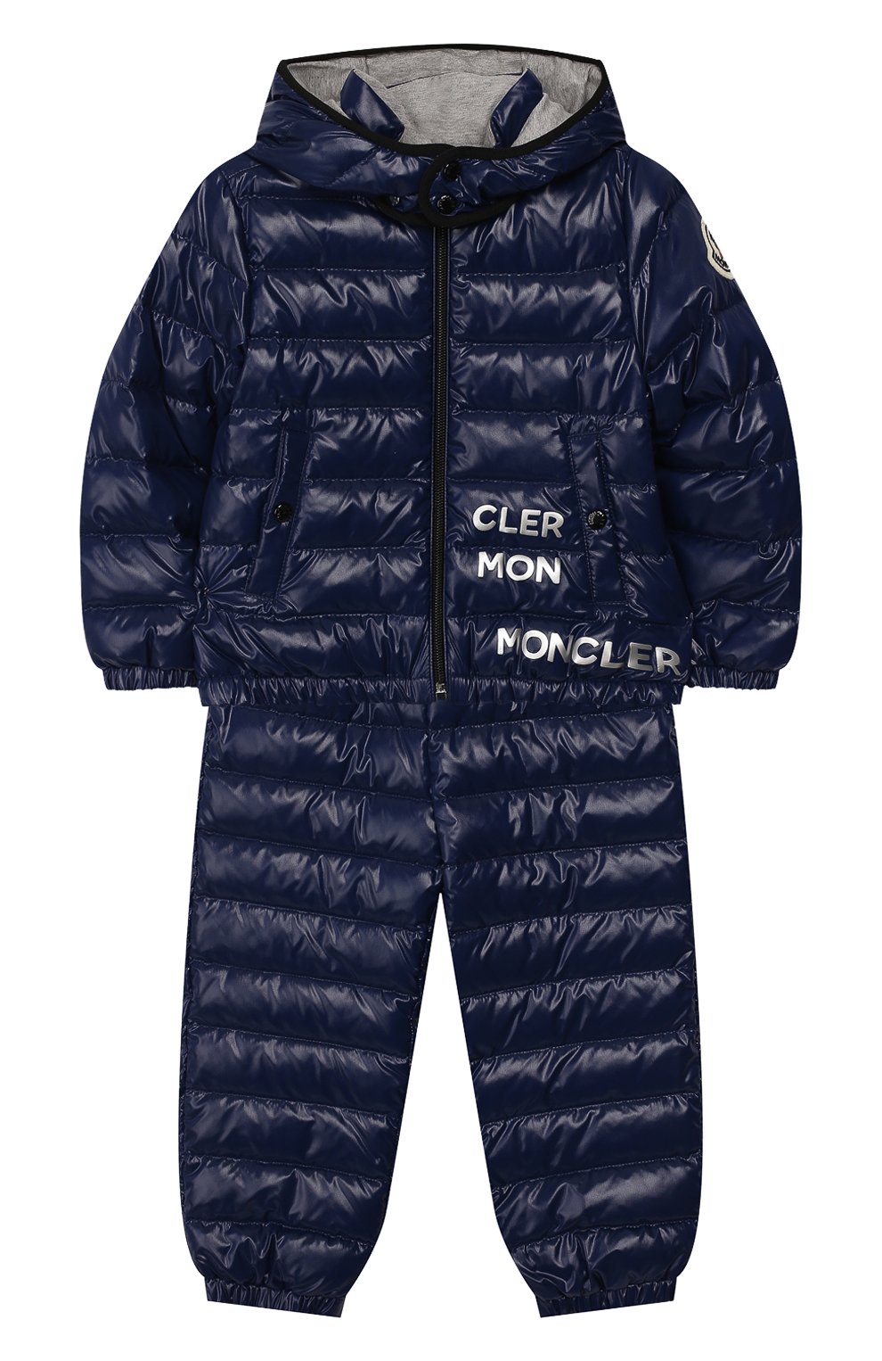 Детский комплект из куртки и комбинезона MONCLER синего цвета, арт. F1-951-1F500-00-68950/3M-18M | Фото 1