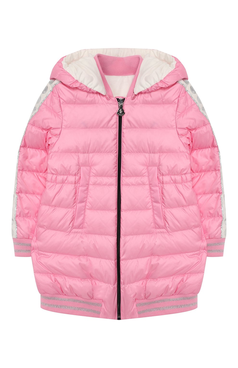 Детского пуховик MONCLER розового цвета, арт. F1-951-1C501-10-53048 | Фото 1
