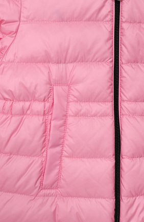 Детского пуховик MONCLER розового цвета по цене 26700 руб., арт. F1-951-1C501-10-53048 | Фото 3 Детского пуховик MONCLER розового цвета, арт. F1-951-1C501-10-53048 | Фото 3