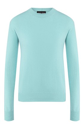 Женский кашемировый пуловер GIORGIO ARMANI бирюзового цвета по цене 82550 руб., арт. 3HAM17/AM83Z | Фото 1 Женский кашемировый пуловер GIORGIO ARMANI бирюзового цвета, арт. 3HAM17/AM83Z | Фото 1 (Материал внешний: Шерсть, Кашемир; Рукава: Длинные; Длина (для топов): Стандартные; Статус проверки: Проверена категория; Женское Кросс-КТ: Пуловер-одежда)