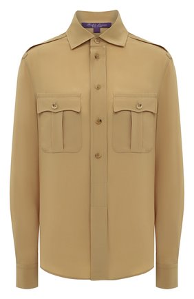 Женская шелковая рубашка RALPH LAUREN бежевого цвета по цене 159500 руб., арт. 290790417 | Фото 1 Женская шелковая рубашка RALPH LAUREN бежевого цвета, арт. 290790417 | Фото 1
