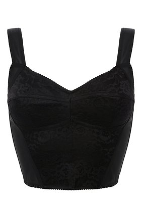Женская топ-бюстье DOLCE & GABBANA черного цвета по цене 47950 руб., арт. F7T19T/G9798 | Фото 1 Женская топ-бюстье DOLCE & GABBANA черного цвета, арт. F7T19T/G9798 | Фото 1