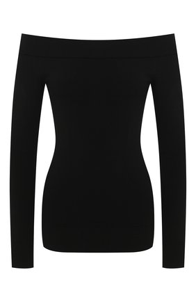 Женская пуловер из вискозы DOLCE & GABBANA черного цвета по цене 56750 руб., арт. FX661T/JAMS9 | Фото 1 Женская пуловер из вискозы DOLCE & GABBANA черного цвета, арт. FX661T/JAMS9 | Фото 1