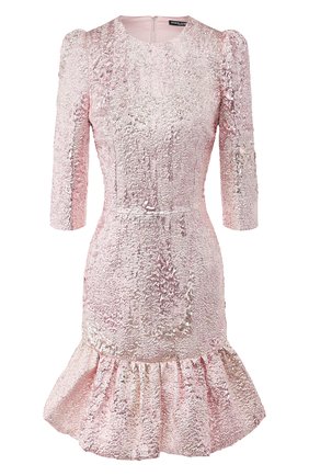 Женское платье DOLCE & GABBANA розового цвета по цене 145000 руб., арт. F6H1DT/HJMJ0 | Фото 1 Женское платье DOLCE & GABBANA розового цвета, арт. F6H1DT/HJMJ0 | Фото 1