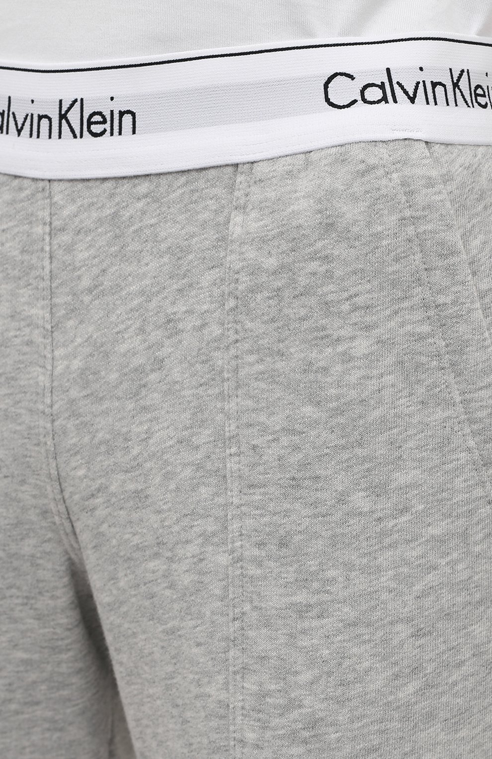 Женские хлопковые брюки CALVIN KLEIN серого цвета по цене 8355 руб., арт. QS5716E | Фото 5 Женские хлопковые брюки CALVIN KLEIN серого цвета, арт. QS5716E | Фото 5