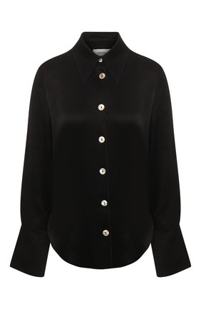 Женская рубашка NANUSHKA черного цвета по цене 31000 руб., арт. MANDINE_BLACK_WASHED SATIN | Фото 1 Женская рубашка NANUSHKA черного цвета, арт. MANDINE_BLACK_WASHED SATIN | Фото 1