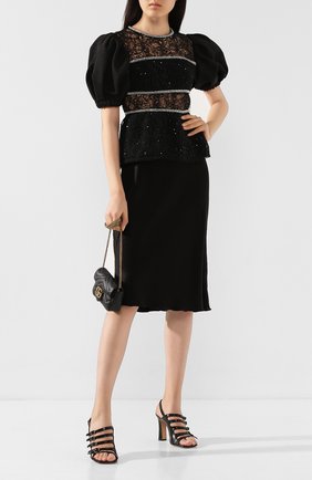 Женская юбка NANUSHKA черного цвета по цене 32800 руб., арт. ZARINA_BLACK_WASHED SATIN | Фото 2 Женская юбка NANUSHKA черного цвета, арт. ZARINA_BLACK_WASHED SATIN | Фото 2